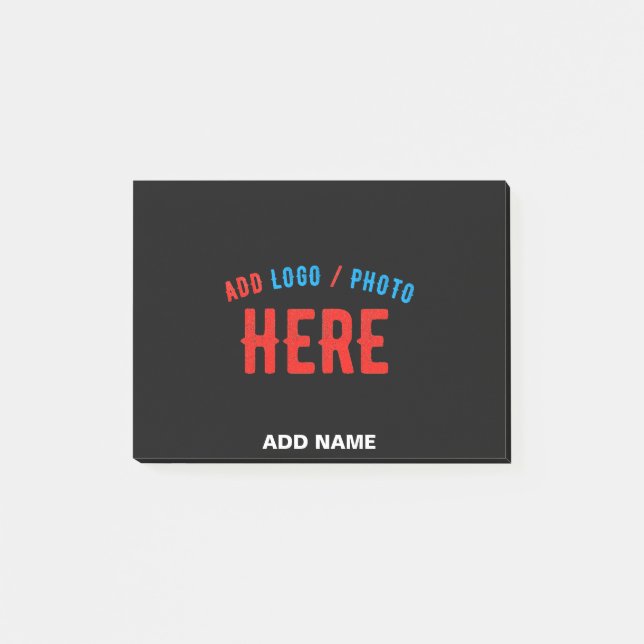 NOTAS POST-IT® ELEGANTES MODERNAS PERSONALIZABLES NEGRAS VERIFICA (Anverso)