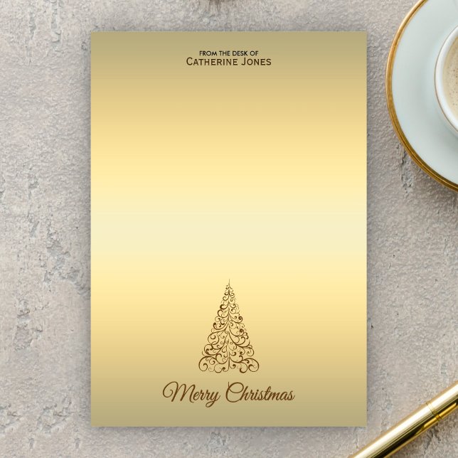 Notas Post-it® Elegantes Navidades Brown y Beige Personalizados (Subido por el creador)