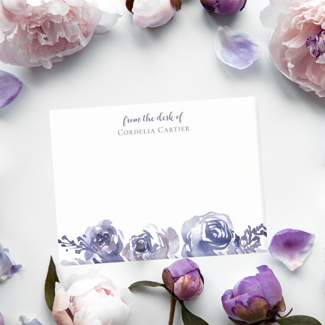 Notas Post-it® Elegantes Rosas morados floral personalizada moder (Subido por el creador)