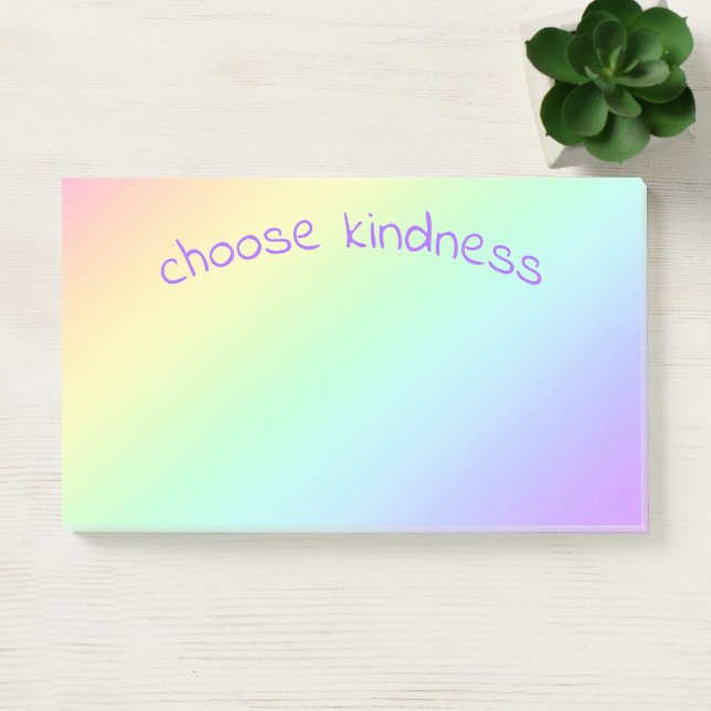 Notas Post-it® Elegir gradiente arcoiris de Kindnessl (Oficina)