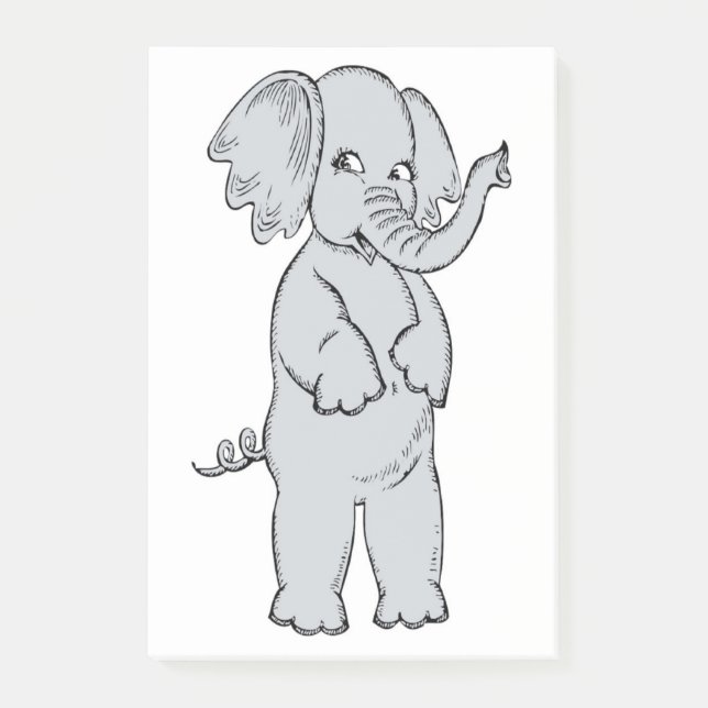 NOTAS POST-IT® ELEPHANT CHICA (Anverso)