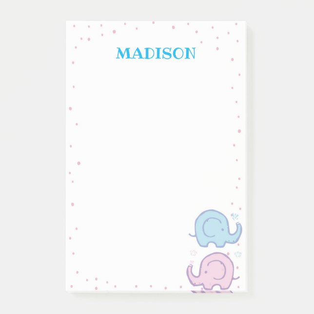 Notas Post-it® Elephant Post it Notes (Anverso)
