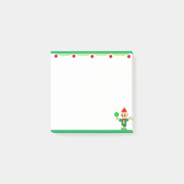 Notas Post-it® Elfo adorable (Anverso)