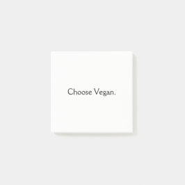 Notas Post-it® Elija al vegano: Estilo mínimo