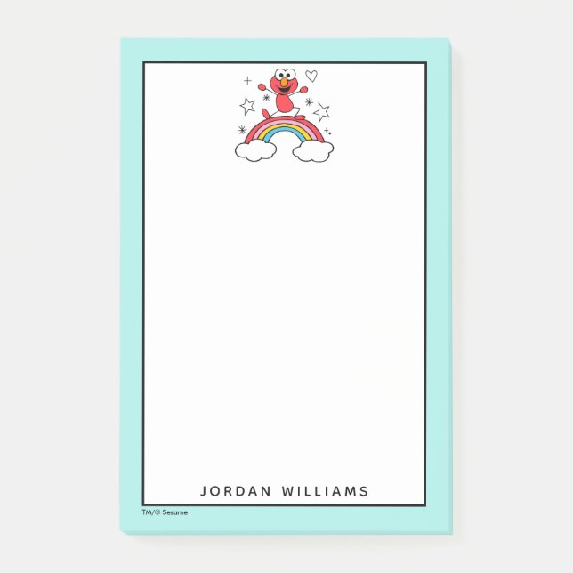 Notas Post-it® Elmo Rainbow Doodley Graphic (Anverso)