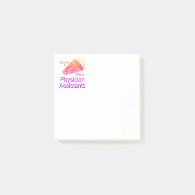 Notas Post-it® Elogio a los Asistentes Médicos (Anverso)