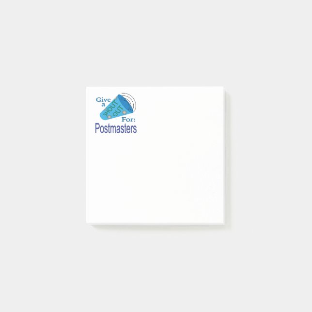 Notas Post-it® Elogio para los Administradores de Correos (Anverso)