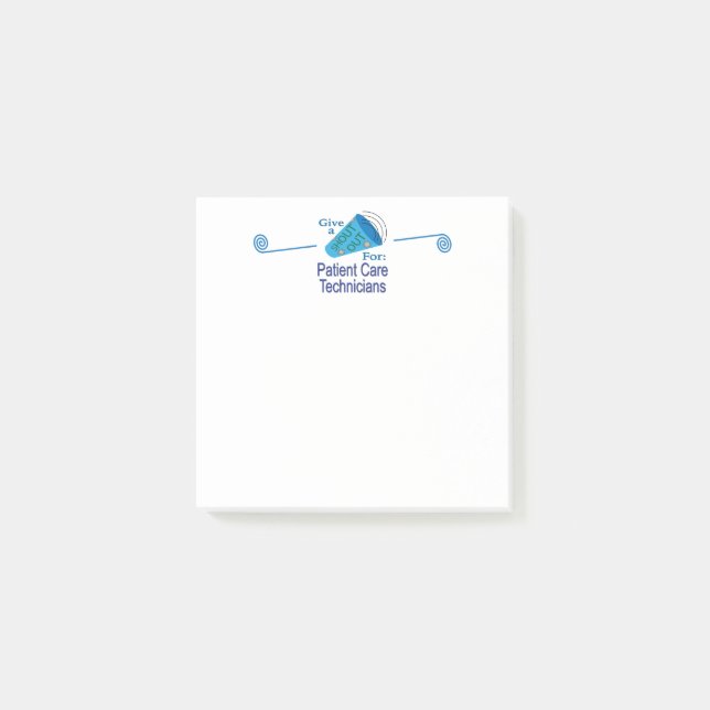 Notas Post-it® Elogio para los Técnicos de Atención al Paciente (Anverso)