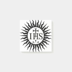 Notas Post-it® Emblema de la Compañía de Jesús Monograma