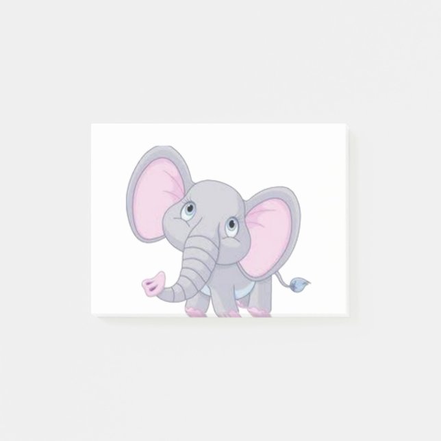 Notas Post-it® Emma El Elefante (Anverso)