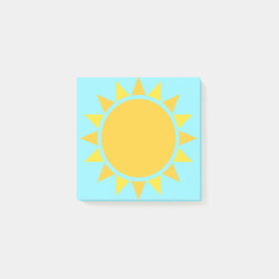 Notas Post-it® Emoji amarilla de Sun