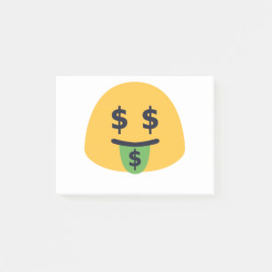 Notas Post-it® Emoji de Boca de Dinero