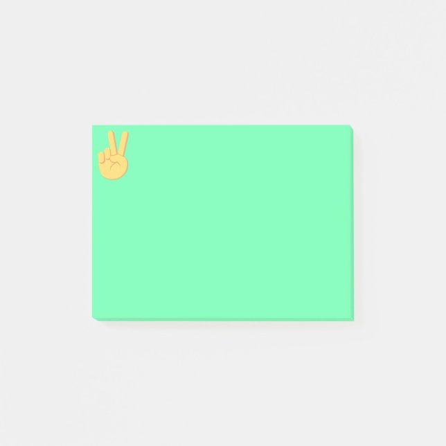 Notas Post-it® Emoji de Paz (Anverso)