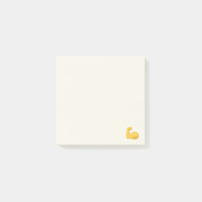 Notas Post-it® Emoji del brazo grande y fuerte (Anverso)