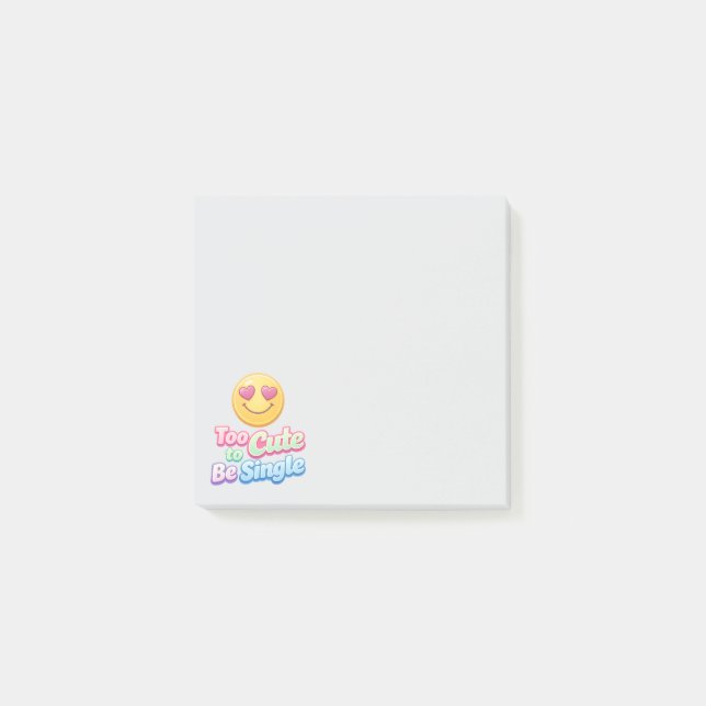 Notas Post-it® Emoji Demasiado Lindo (Anverso)