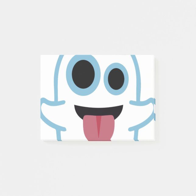 Notas Post-it® Emoji fantasma (Anverso)