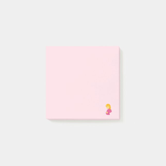 Notas Post-it® Emoji materna embarazada (Anverso)