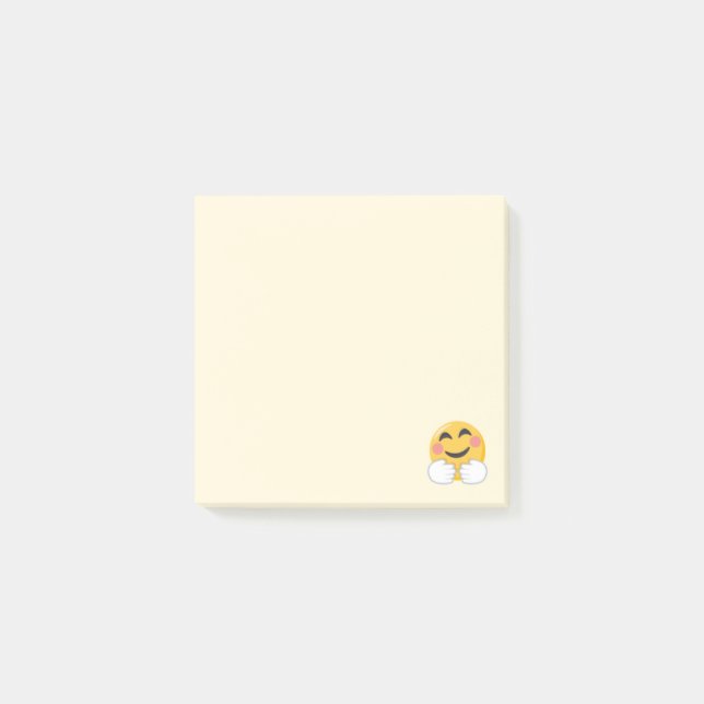 Notas Post-it® Emoji que da un abrazo (Anverso)