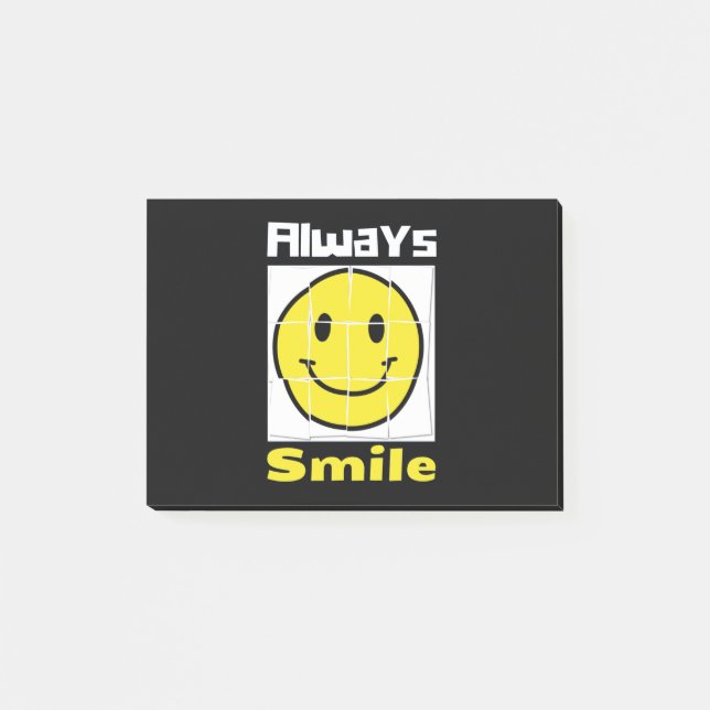 Notas Post-it® Emoji sonrisa (Anverso)