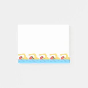 Notas Post-it® Emojis de la natación