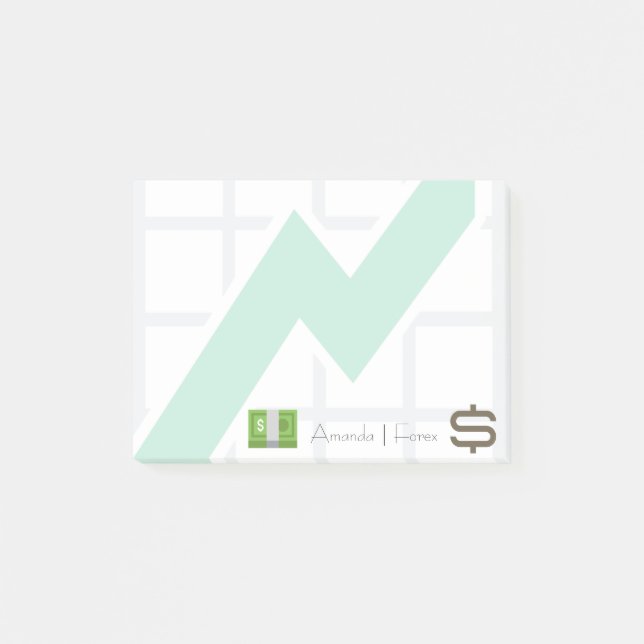 Notas Post-it® Emojis financieras profesionales (Anverso)