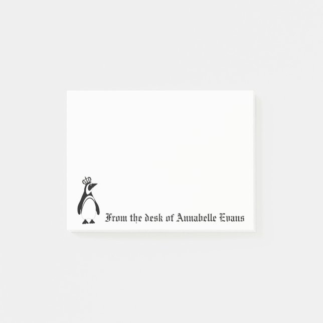 Notas Post-it® Emperador Penguin (Anverso)