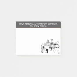 Notas Post-it® Empresa de logística, transporte y mudanzas