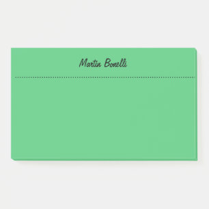 Notas Post-it® Empresarios de planicie verde esmeralda