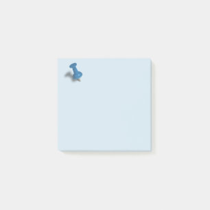 Notas Post-it® Empujar azul de anclaje