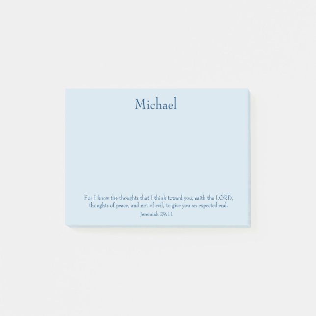 Notas Post-it® En el cristiano de la paz (Anverso)