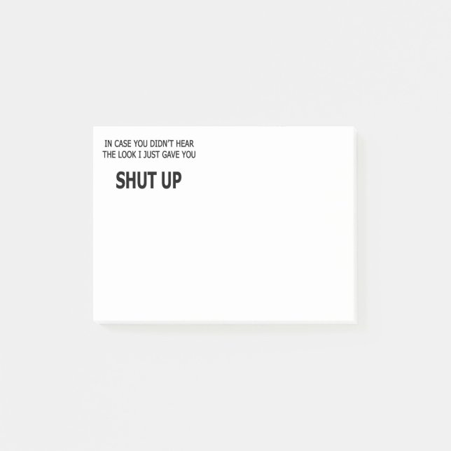 Notas Post-it® En el Funda no oíste (Anverso)