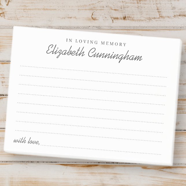 Notas Post-it® En la memoria amorosa Funeral moderno comparte una (Subido por el creador)