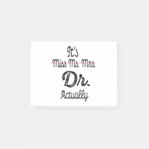 Notas Post-it® En realidad es la Srta. Dra. Médica de Graduació