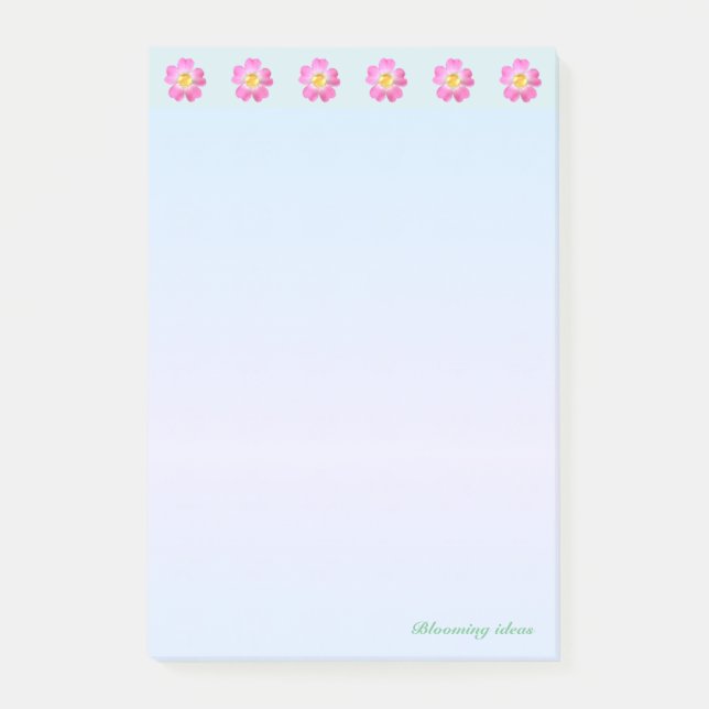 Notas Post-it® Encabezado de Flor Hermosa (Anverso)