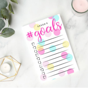 Notas Post-it® Encantador Confetti Para Hacer Lista   Nombre pers