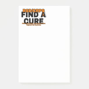 NOTAS POST-IT® ENCONTRAR UNA CURA/NEGRO...RSD/CRPS