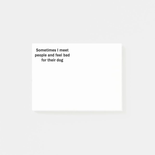 Notas Post-it® Encuentro a veces a gente (Anverso)