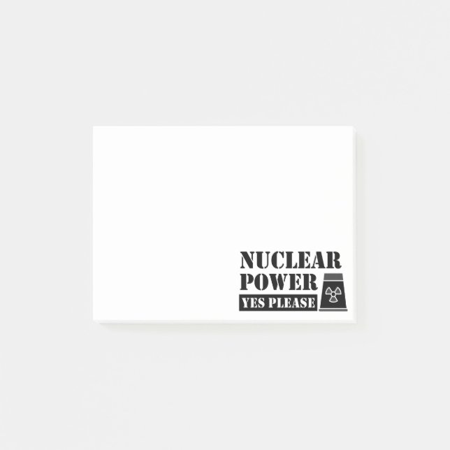 Notas Post-it® Energía nuclear Sí Por Favor (Anverso)
