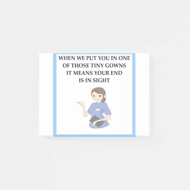 NOTAS POST-IT® ENFERMERA (Anverso)