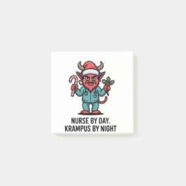 Notas Post-it® Enfermera de día, Krampus de noche, Enfermera 