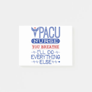 Notas Post-it® Enfermera de PACU Respira yo haré todo lo demás