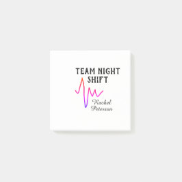 Notas Post-it® enfermera de turno noche equipo médico doctor nomb