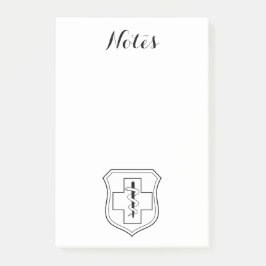 Notas Post-it® Enfermera Médica medicina deportiva paz destino am