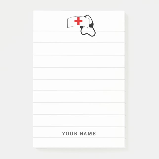 Notas Post-it® Enfermera médica personalizada (Anverso)