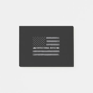 Notas Post-it® Enfermero correccional Enfermera de la bandera est