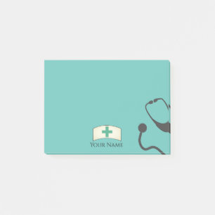 Notas Post-it® Enfermero médico personalizado pegajoso