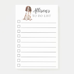 Notas Post-it® English Springer Spaniel Personalizado Para Hacer 