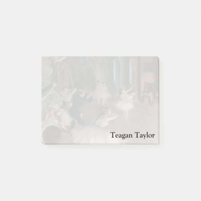 Notas Post-it® Ensayo de la etapa de Edgar Degas el | (Anverso)