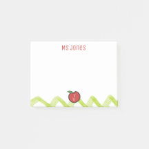 Enseñador Apple Custom Name Monogram Post it® Note