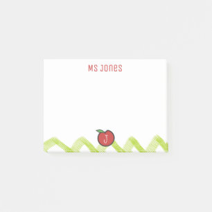 Notas Post-it® Enseñador Apple Custom Name Monogram Post it® Note